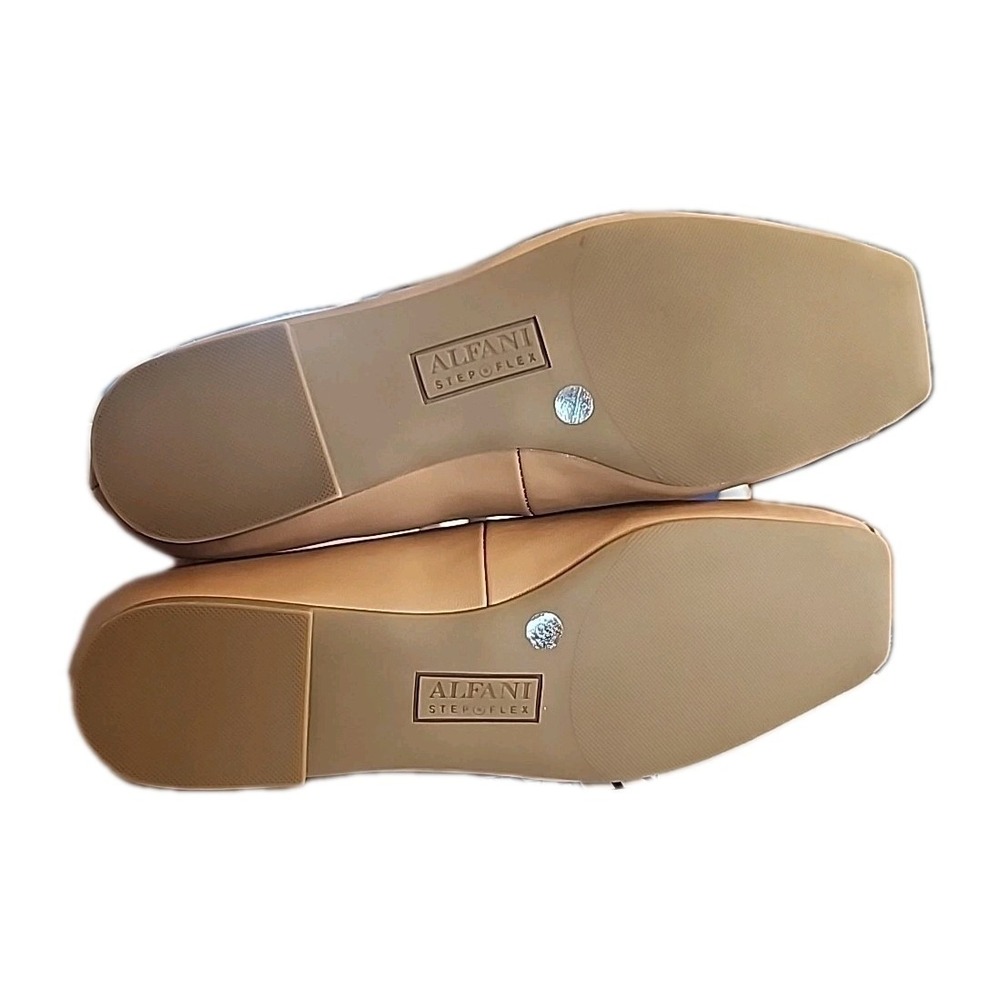 Alfani‎ Step N Flex Neptoon Square Toe Flats Tan Women's 5.5 - Picture 3 of 7